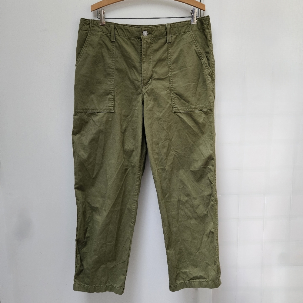 Levis 94 Baggy Utility Pants Womens 31x30 Olive Green Vintage Fit